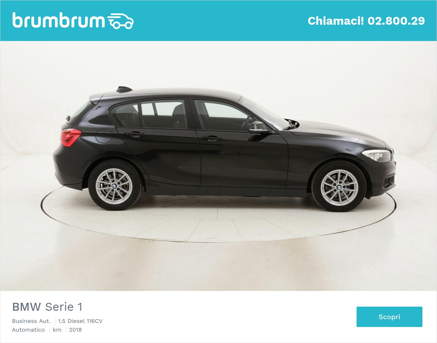 BMW Serie 1 Business Aut. usata del 2018 con 55.538 km | brumbrum