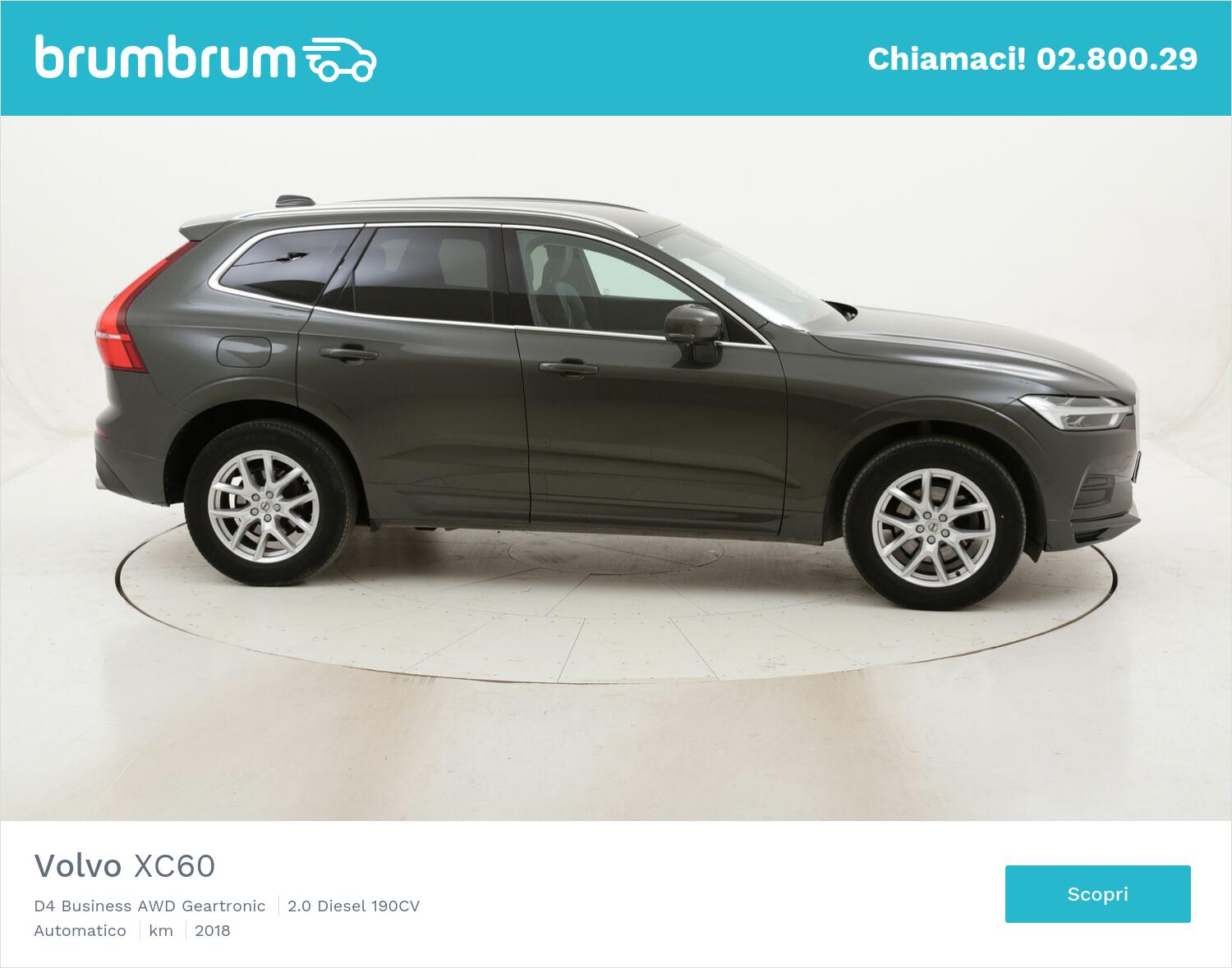Volvo XC60 D4 Business AWD Geartronic usata del 2018 con 76.972 km | brumbrum