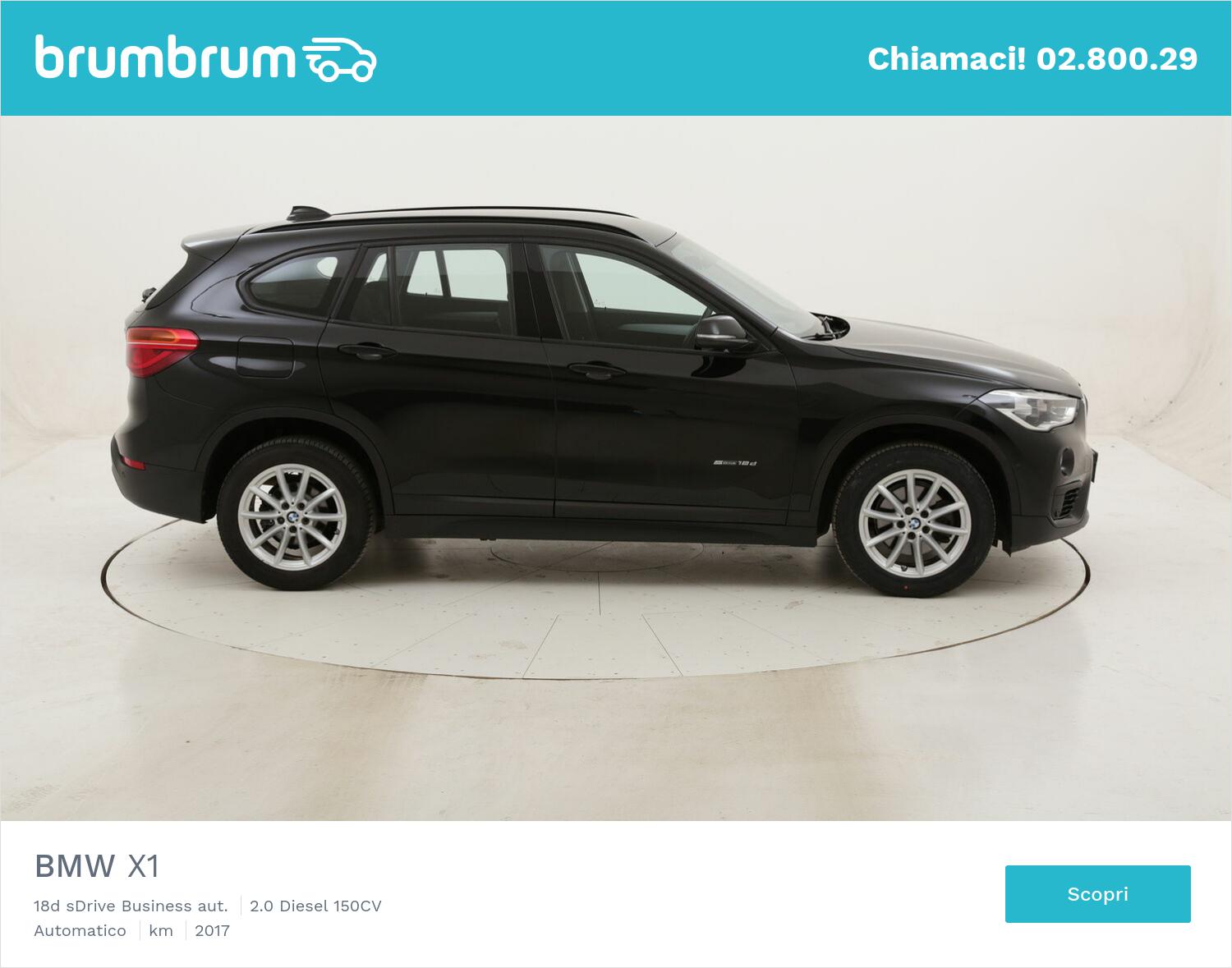 BMW X1 18d sDrive Business aut. usata del 2017 con 103.339 km | brumbrum