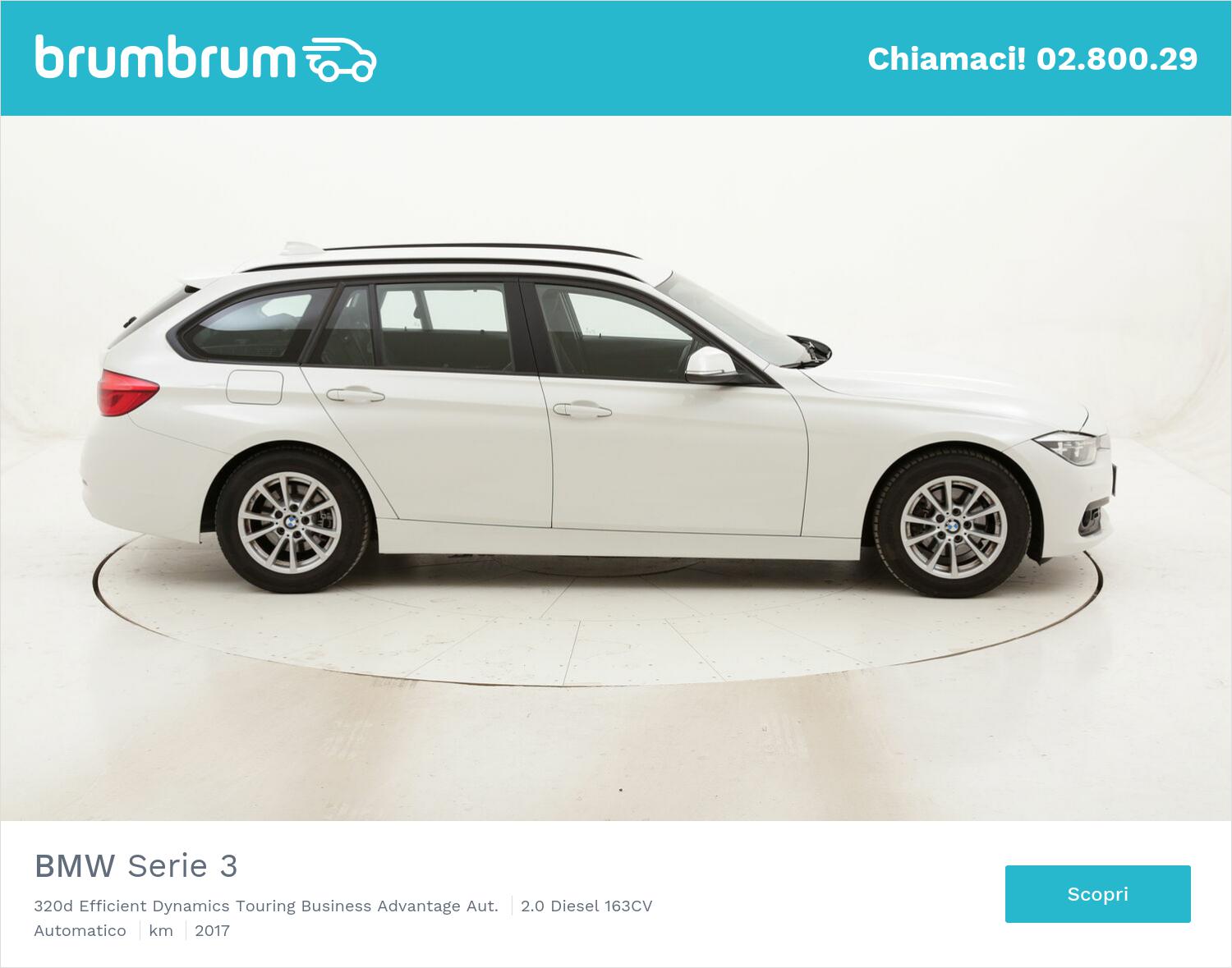BMW Serie 3 320d Efficient Dynamics Touring Business Advantage Aut. usata del 2017 con 113.346 km | brumbrum