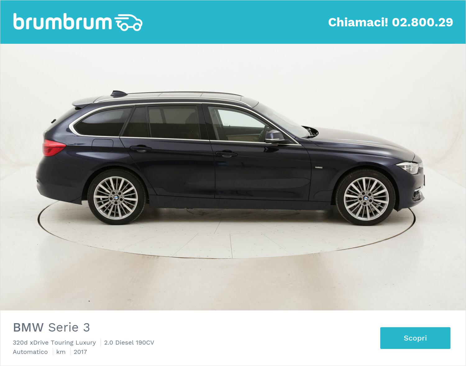 BMW Serie 3 320d xDrive Touring Luxury usata del 2017 con 60.387 km | brumbrum