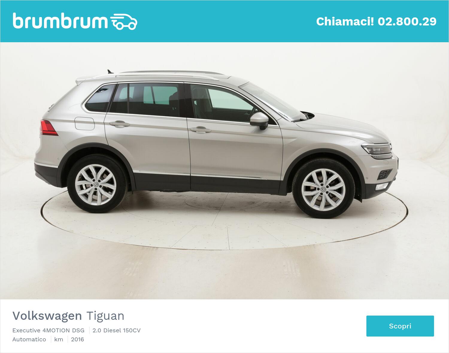 Volkswagen Tiguan Executive 4MOTION DSG usata del 2016 con 99.938 km | brumbrum