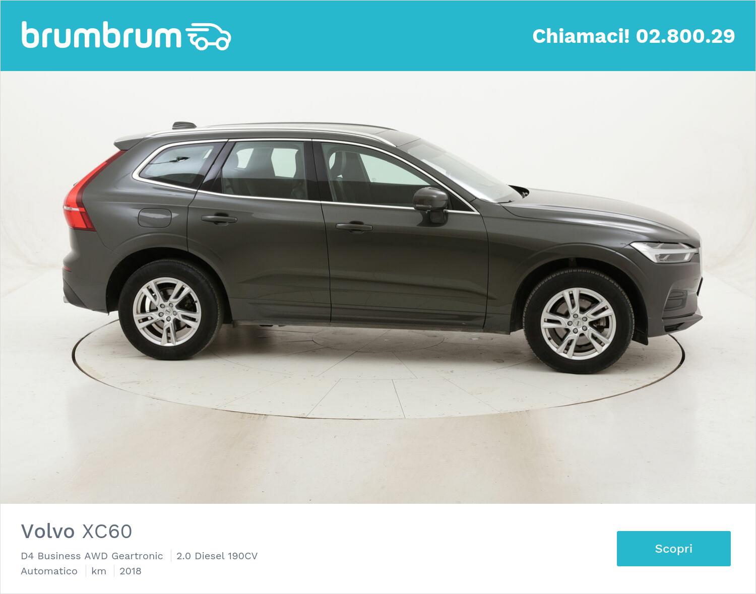 Volvo XC60 D4 Business AWD Geartronic usata del 2018 con 59.652 km | brumbrum
