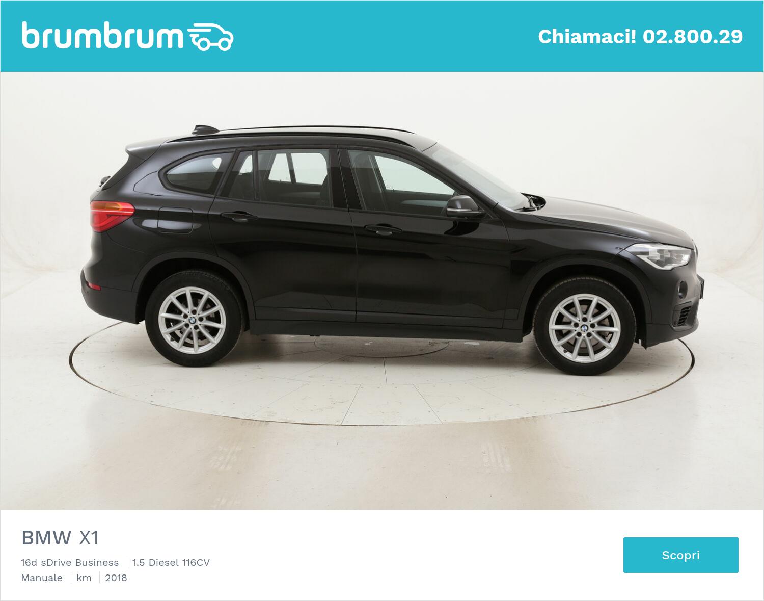 BMW X1 16d sDrive Business usata del 2018 con 72.153 km | brumbrum