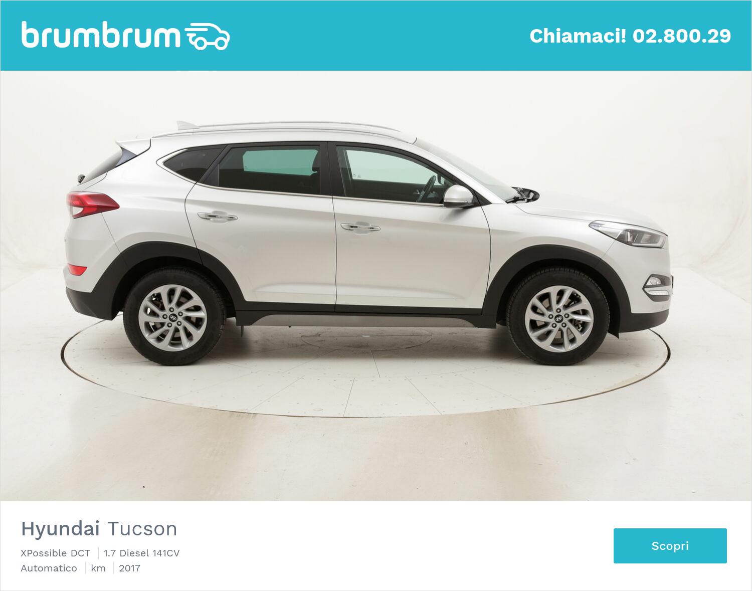 Hyundai Tucson XPossible DCT usata del 2017 con 118.019 km | brumbrum