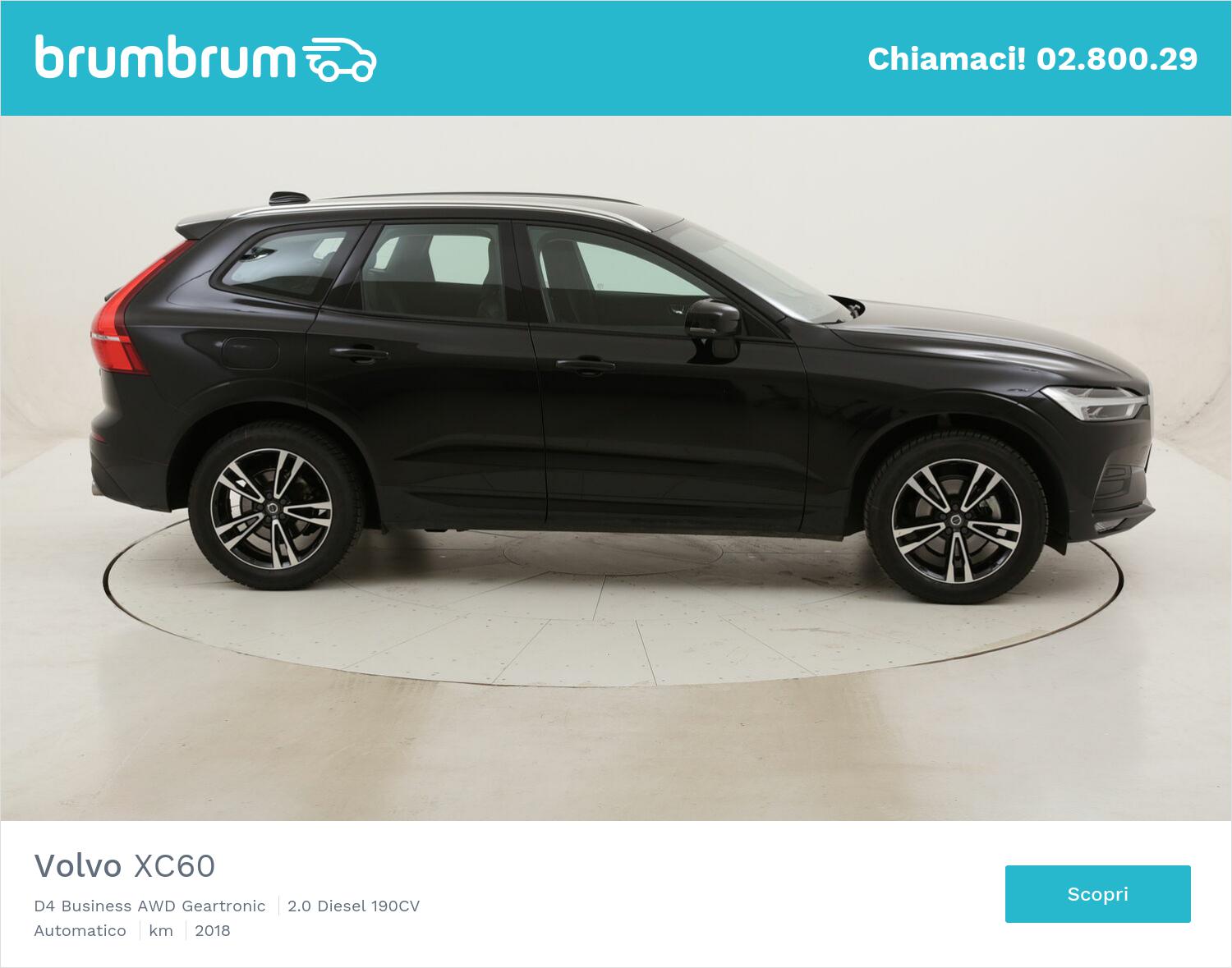 Volvo XC60 D4 Business AWD Geartronic usata del 2018 con 19.840 km | brumbrum