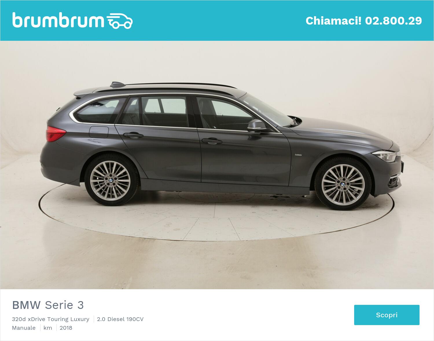 BMW Serie 3 320d xDrive Touring Luxury usata del 2018 con 40.277 km | brumbrum