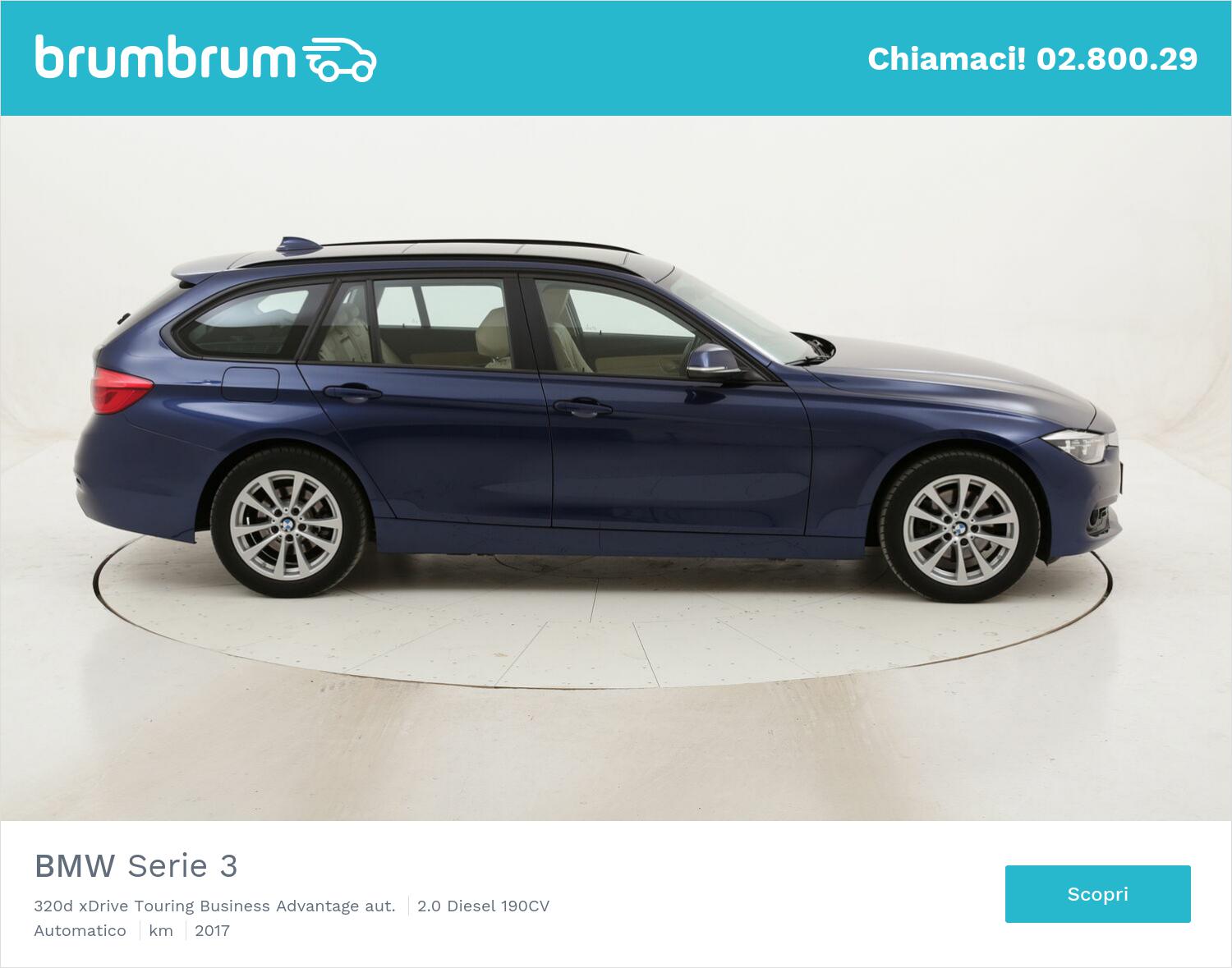 BMW Serie 3 320d xDrive Touring Business Advantage aut. usata del 2017 con 122.361 km | brumbrum
