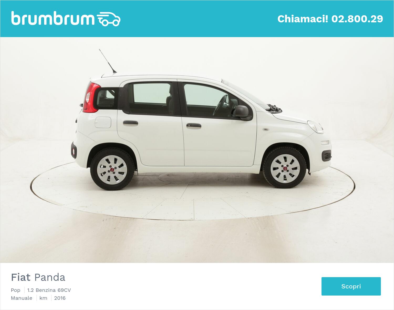 Fiat Panda Pop usata del 2016 con 22.595 km | brumbrum