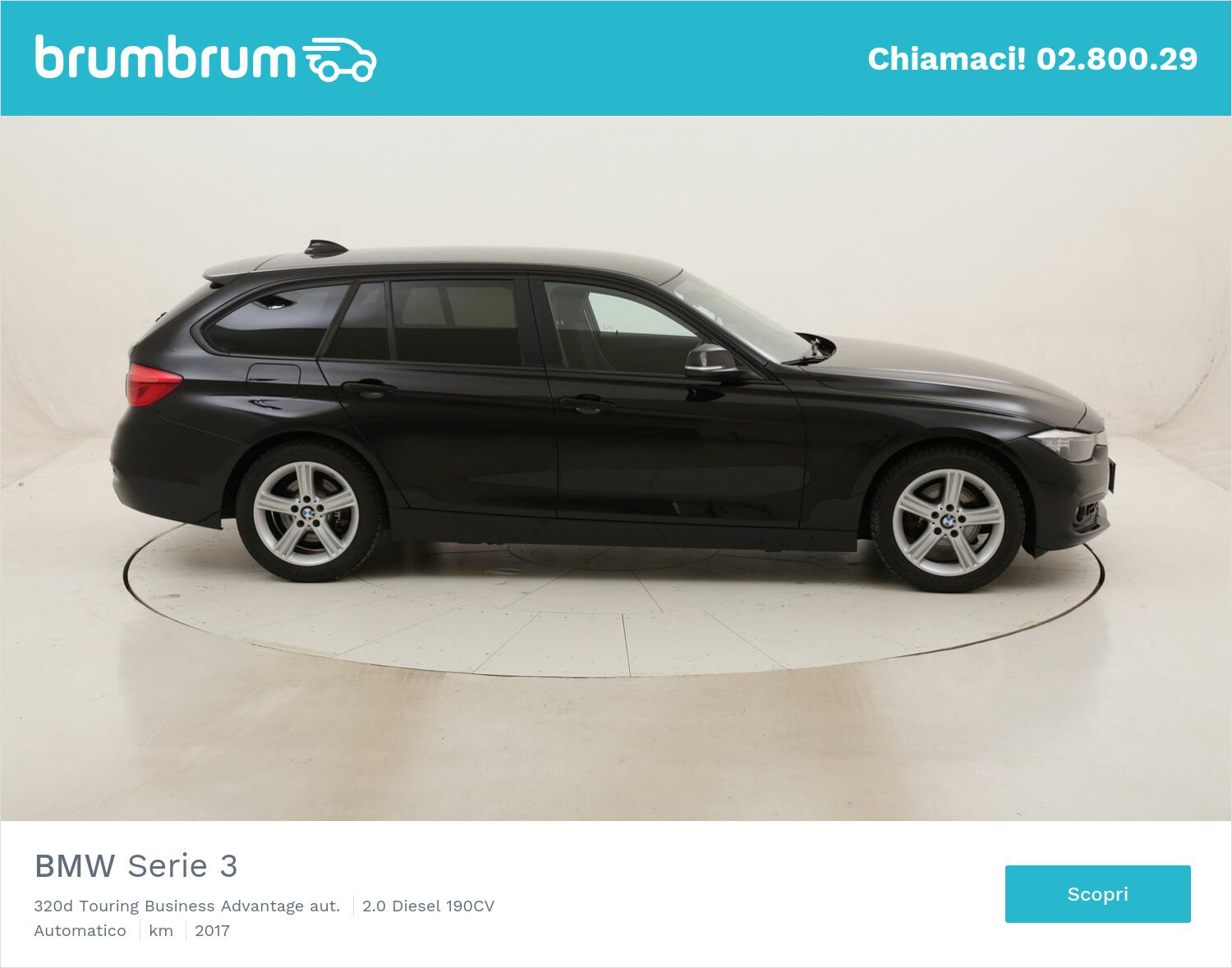 BMW Serie 3 320d Touring Business Advantage aut. usata del 2017 con 66.091 km | brumbrum