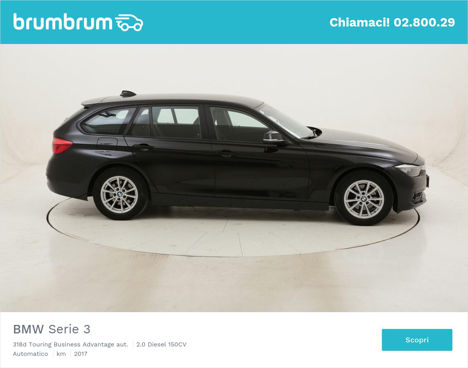 BMW Serie 3 318d Touring Business Advantage aut. usata del 2017 con 108.966 km | brumbrum