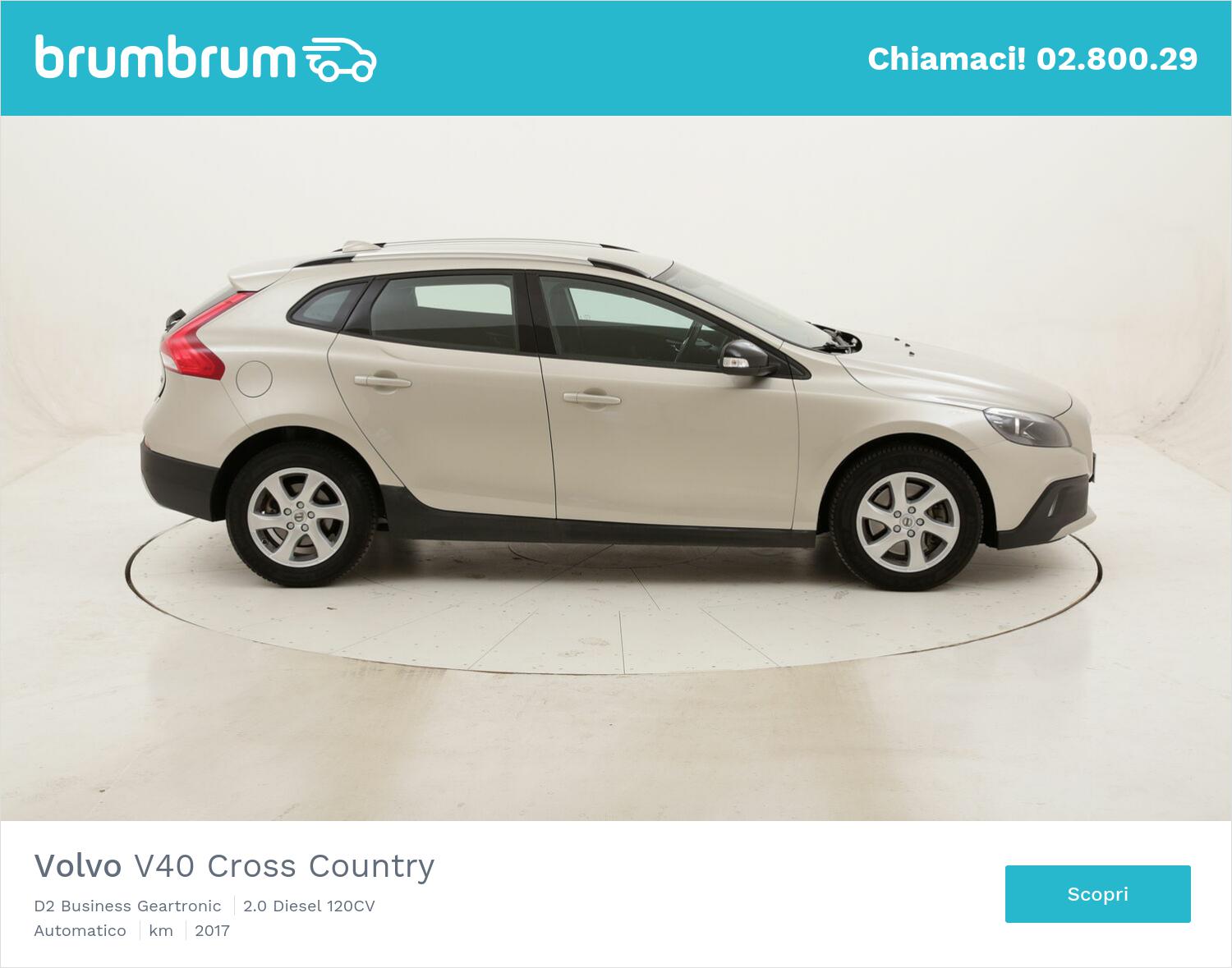 Volvo V40 Cross Country D2 Business Geartronic usata del 2017 con 67.420 km | brumbrum