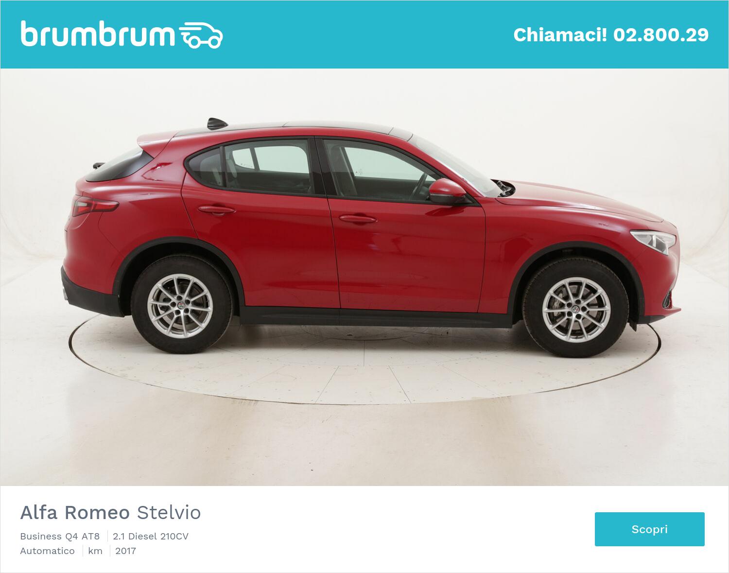 Alfa Romeo Stelvio Business Q4 AT8 usata del 2017 con 82.577 km | brumbrum