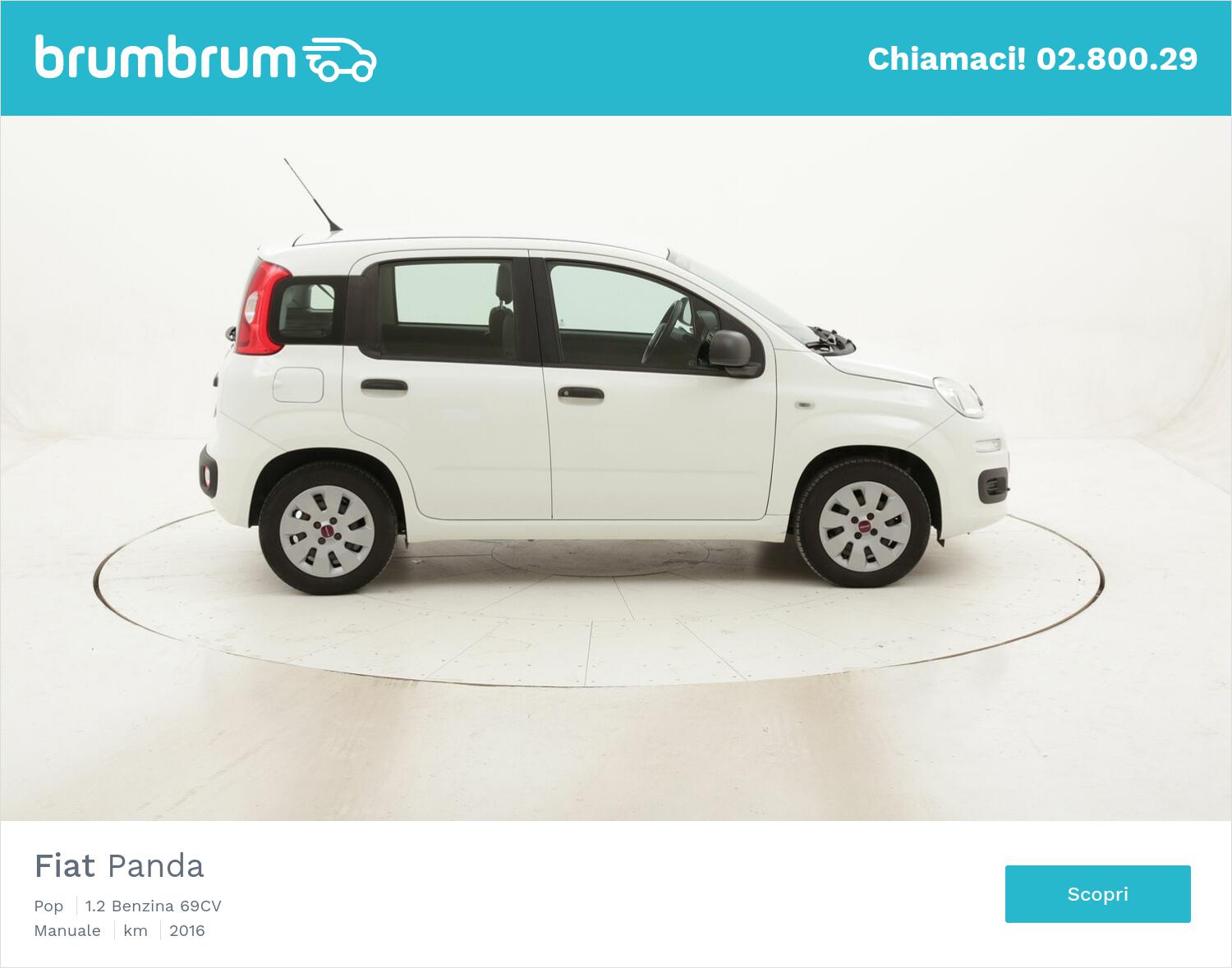 Fiat Panda Pop usata del 2016 con 65.843 km | brumbrum