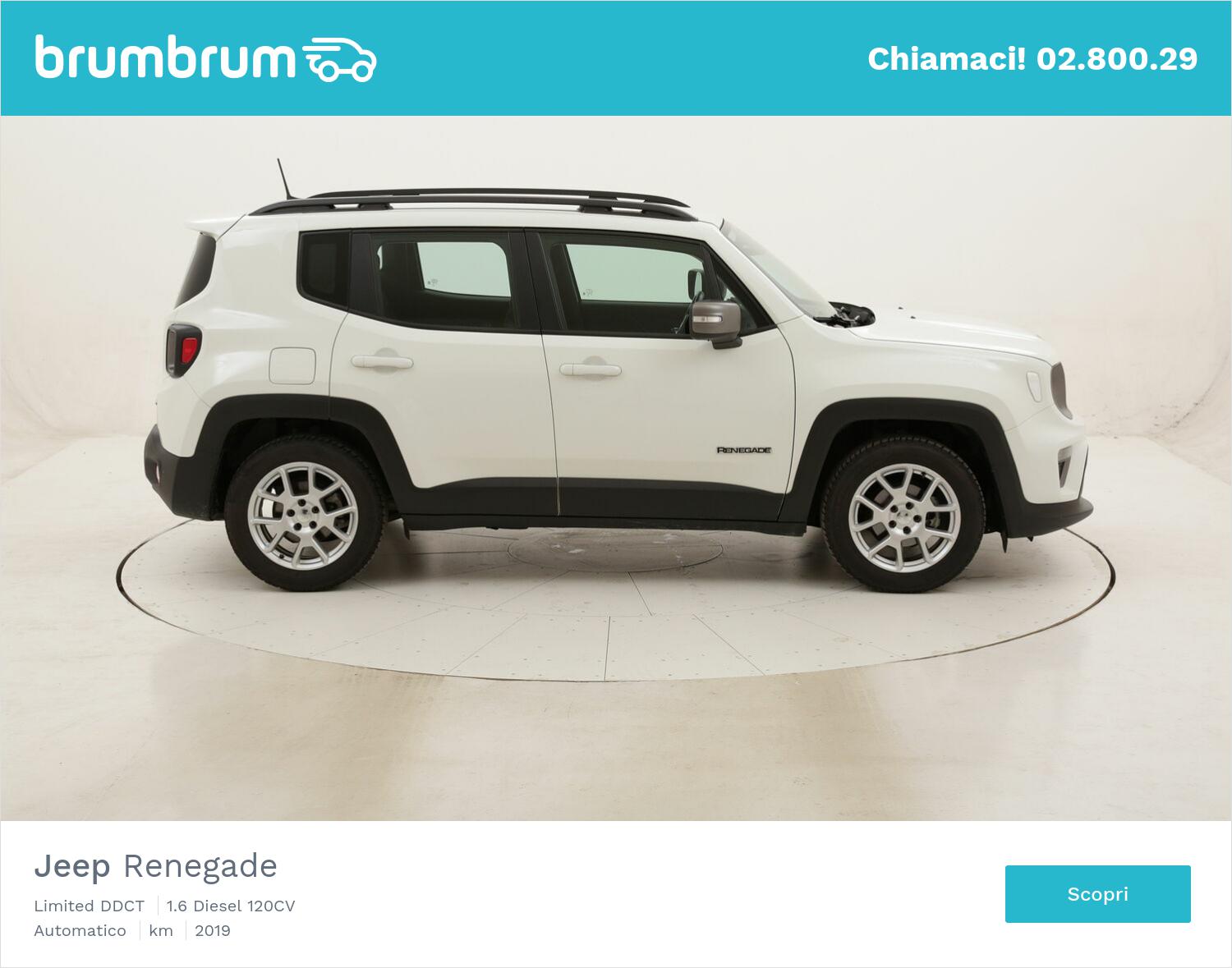 Jeep Renegade Limited DDCT usata del 2019 con 45.030 km | brumbrum