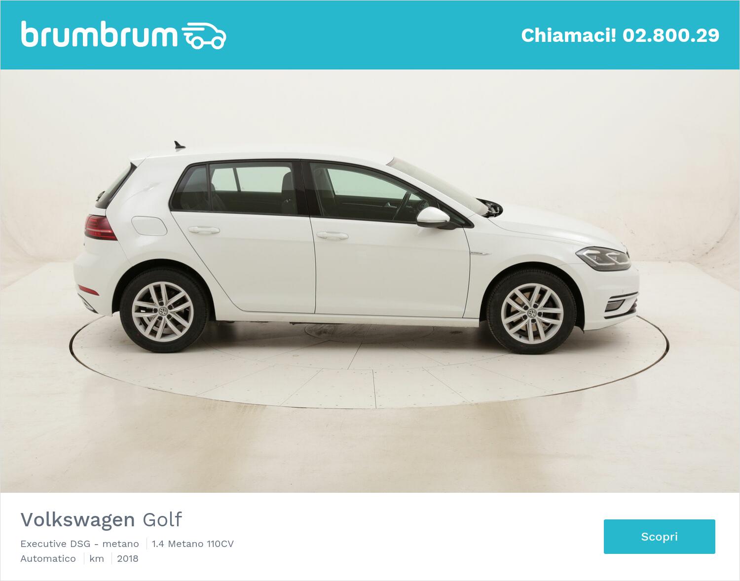 Volkswagen Golf Executive DSG - metano usata del 2018 con 78.277 km | brumbrum