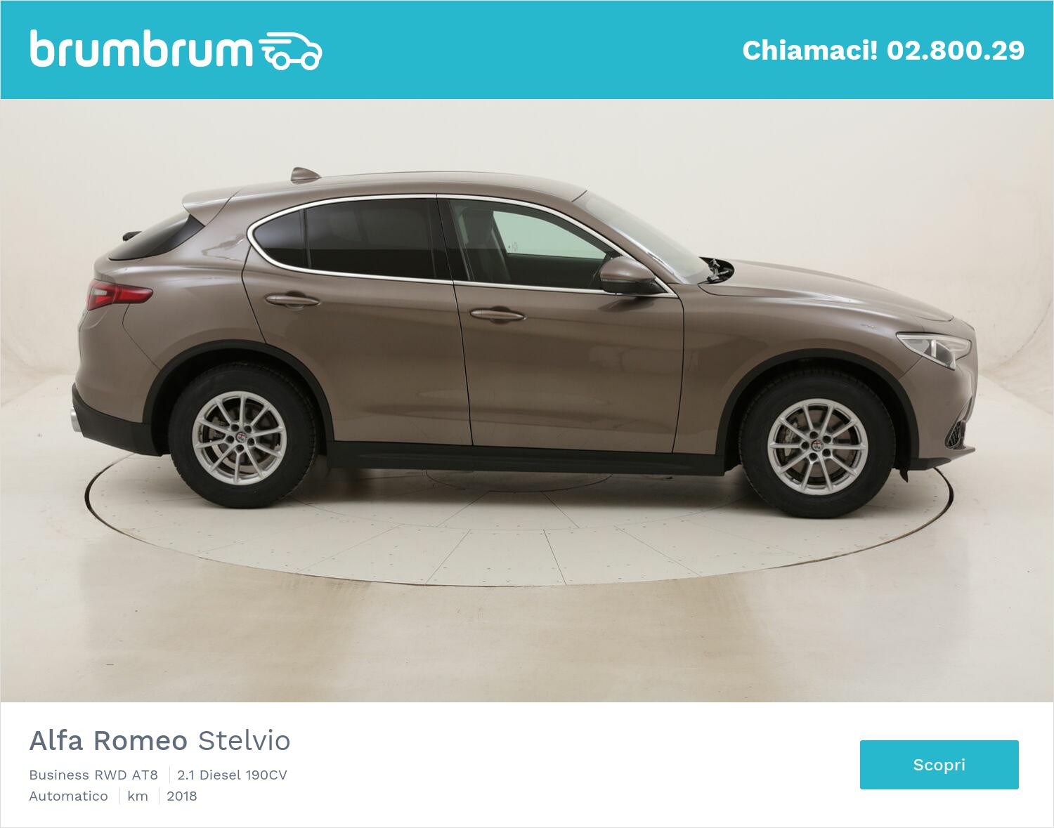 Alfa Romeo Stelvio Business RWD AT8 usata del 2018 con 71.894 km | brumbrum