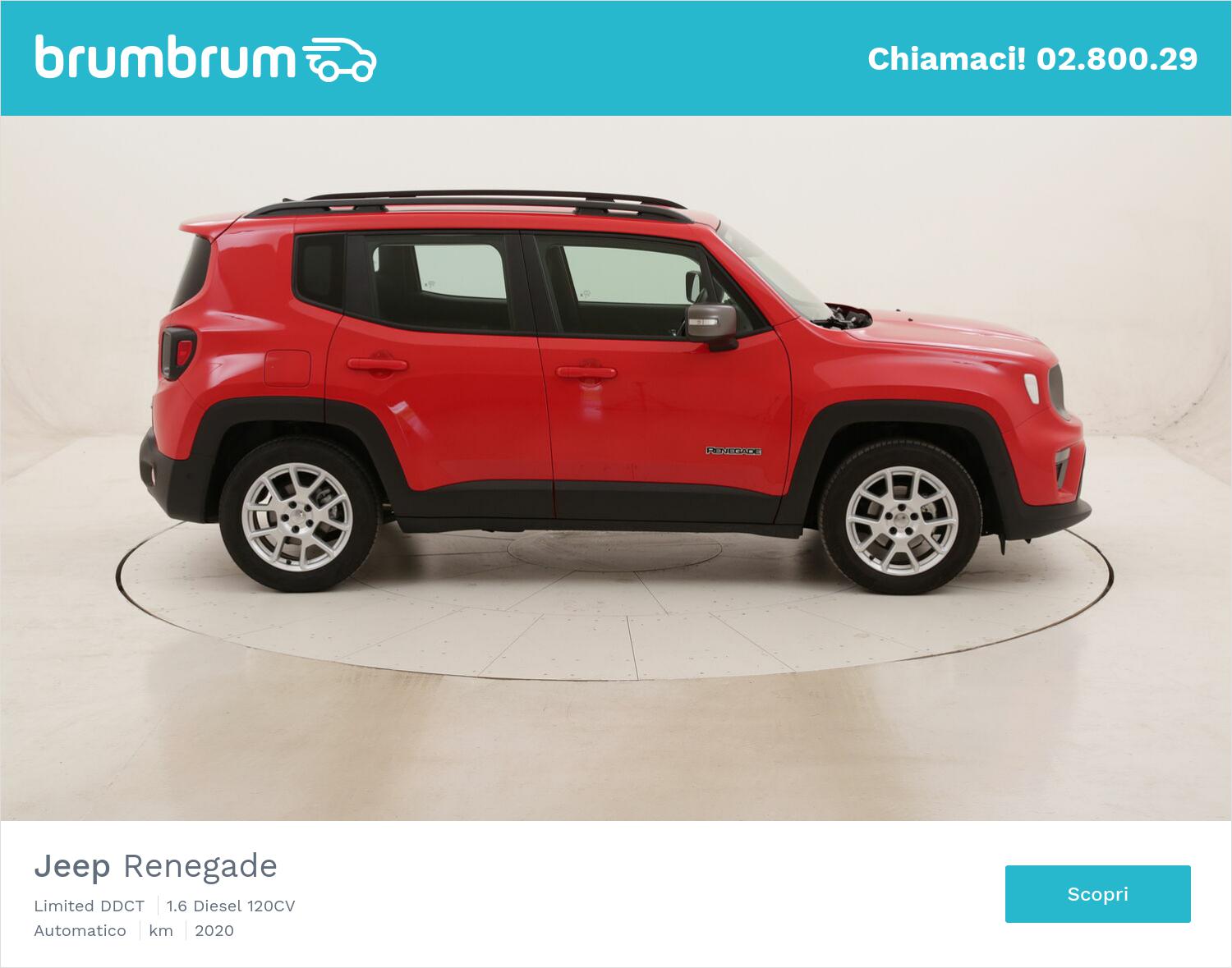 Jeep Renegade Limited DDCT usata del 2020 con 26.045 km | brumbrum
