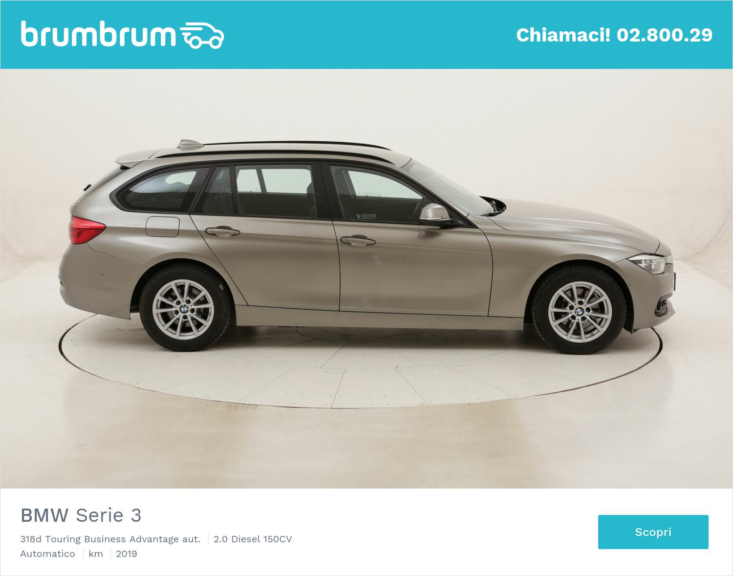 BMW Serie 3 318d Touring Business Advantage aut. usata del 2019 con 68.074 km | brumbrum